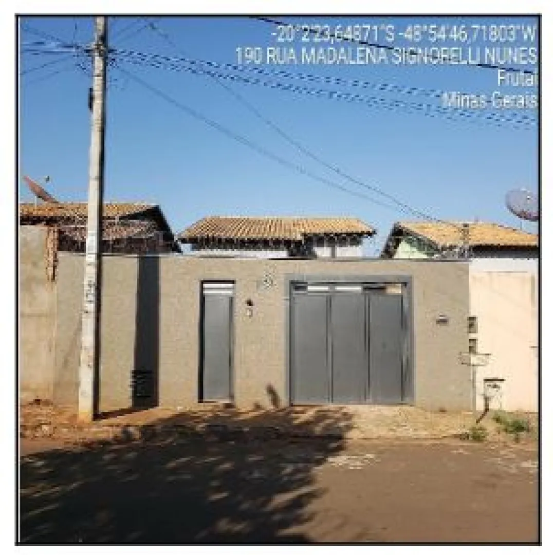 RUA WILSON ROBERTO PIANTAMAR N. 180 QUADRA 16, LOTE 20 RESID CAMILA MENEZES